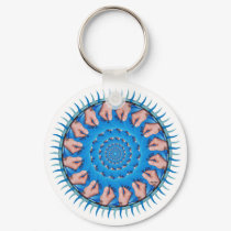 Blue Plastic keychains