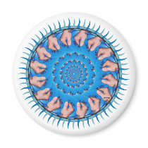 Blue Plastic magnets by philthebasket Blue Plastic magnets