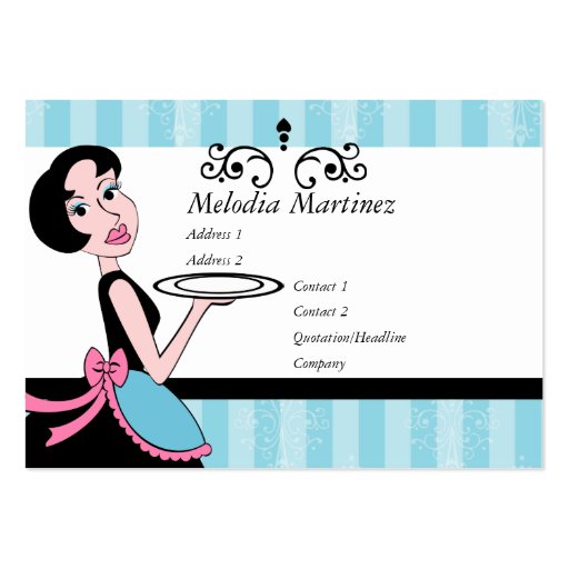 Blue Plate Special Business Card Template (front side)