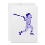 Blue Player Swinging Personalized Announcement