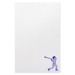 Blue Player Swinging stationery