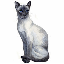 Blue point siamese cat sculpture acrylic cut outs