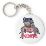 Blue poison frog, CULT and LOLITA key holder Key Chain