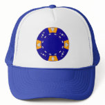 Blue Poker Chip hats