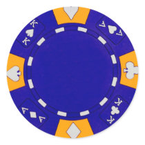 Blue Poker Chip stickers by Webitect Blue Poker Chip stickers
