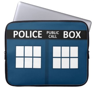 Blue Police Box Laptop Sleeve
