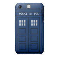 Blue Police Call Box Case-Mate iPhone 3 Cases
