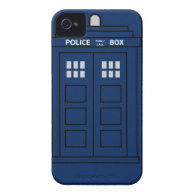 Blue Police Call Box iPhone 4 Case-Mate Cases