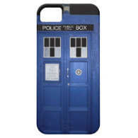 Blue Police Call Box (photo) iPhone 5 Case