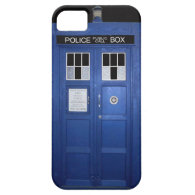 Blue Police Call Box (photo) iPhone 5 Cases