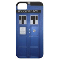 Blue Police Call Box (photo) iPhone 5 Cover