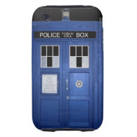 Blue Police Call Box (photo) Tough iPhone 3 Covers