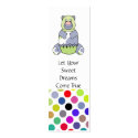 Blue Polka Dot Birthday Bear profile cards