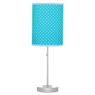 Blue Polka-dot Lamp