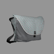 Blue Polka Dot Rickshaw Messenger Bag messenger bags