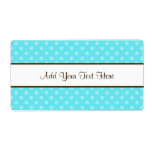Blue Polka Dots Labels
