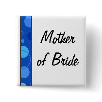 Blue Polka Dots Name Tags buttons