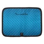 Blue polka dots on blue background folio planners