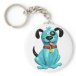 Blue Pooch Key Chain