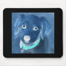 Blue Pooch - Mousepad