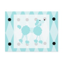 Blue Poodle postcards by trennea Blue Poodle postcards