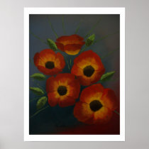 Blue Poppies Print
