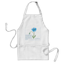 Blue Poppy Apron