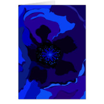 Blue Poppy Card