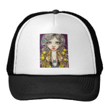 Blue Poppy Mesh Hats