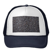 Blue poppy seeds trucker hat