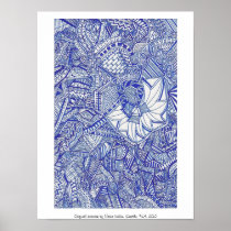 Blue Poster posters