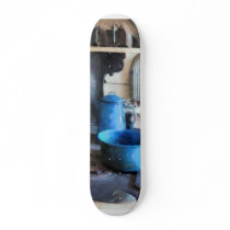 Blue Pots on Stove Skateboard Decks