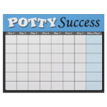Blue Potty Training Success Charts Customized Letterhead