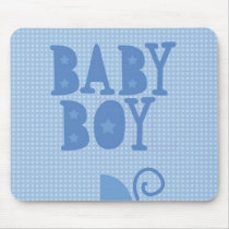 Blue pram BABY BOY from wicked greetings Mouse Pad