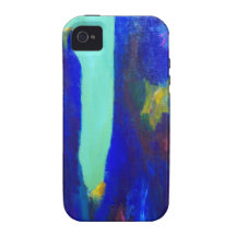 Blue Precipice (abstract landscape) iPhone 4/4S Cases