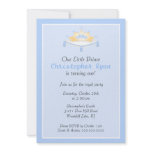 Blue Prince Crown Birthday Party Invitation