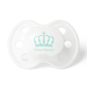 Blue Prince Crown with Jewels for Baby Boys Pacifiers