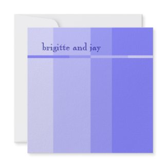 Blue Progression Modern Wedding Invitation