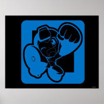 Blue Punch Poster