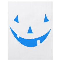Blue Punkin Face Halloween Design flyers