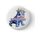 Blue Pup Button by buttonZup Blue Pup Button