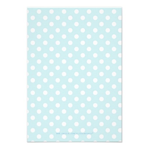 Blue Puppy Dog Invitation with Stripes and Dots