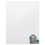 Blue & Purple 3D Mermaid 5 Close-up Letterhead Template