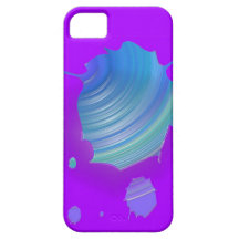 Blue Purple Blobs iPhone 5 Covers