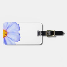 Blue Purple Daisy Cosmos Daisies Template Bag Tag