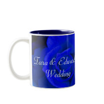 Blue Purple Rose mugs by WeddingsBest Blue Purple Rose mugs