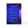 Blue Purple Rose Will You Be My Bridesmaid Cards