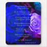 Blue Purple Rose Will You Be My Bridesmaid Mouse Pads
