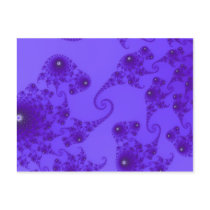 Blue Purple Seahorse Herd Postcard by JamesOakley Blue Purple Seahorse Herd Postcard
