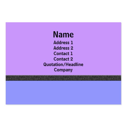 blue purple simple business cards (front side)